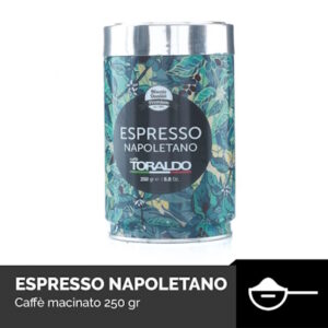 TORALDO ESPRESSO NAPOLETANO BARATTOLO 250 GR MACINATO (12)